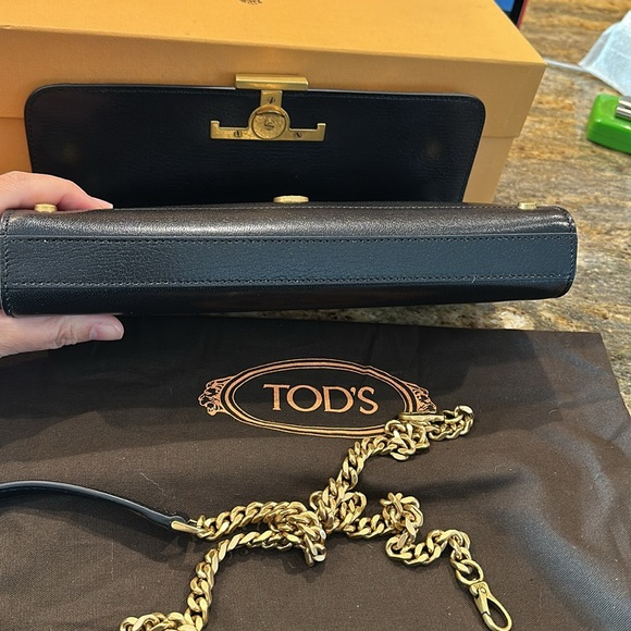 NWT Tod’s shoulder clutch leopard brown bag - Picture 6 of 9